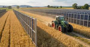 Agri PV Weizen vertikale Module